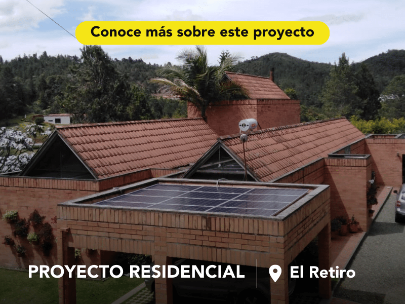 Gustavo Atehortúa, sistema de energía solar en El Retiro - Darwin Energía Solar